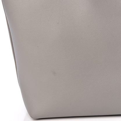 Saint Laurent Calfskin Large Shopping Tote Oyster Gray 18 of 20
