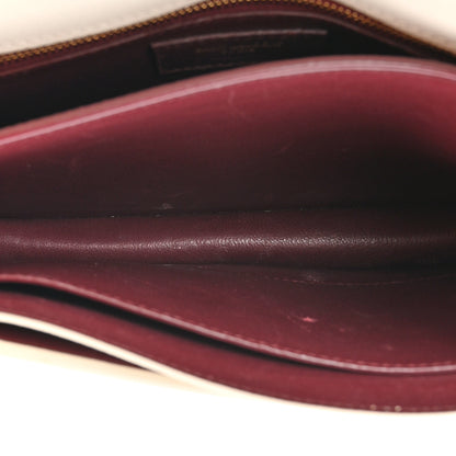 Saint Laurent Grain De Poudre Monogram Cassandra Clasp Bag Crema Soft 6 of 18