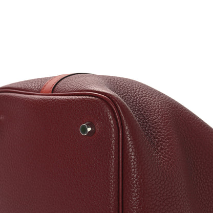 Hermes Taurillon Clemence Swift Picotin Lock 22 MM Rouge H Brique 12 of 12