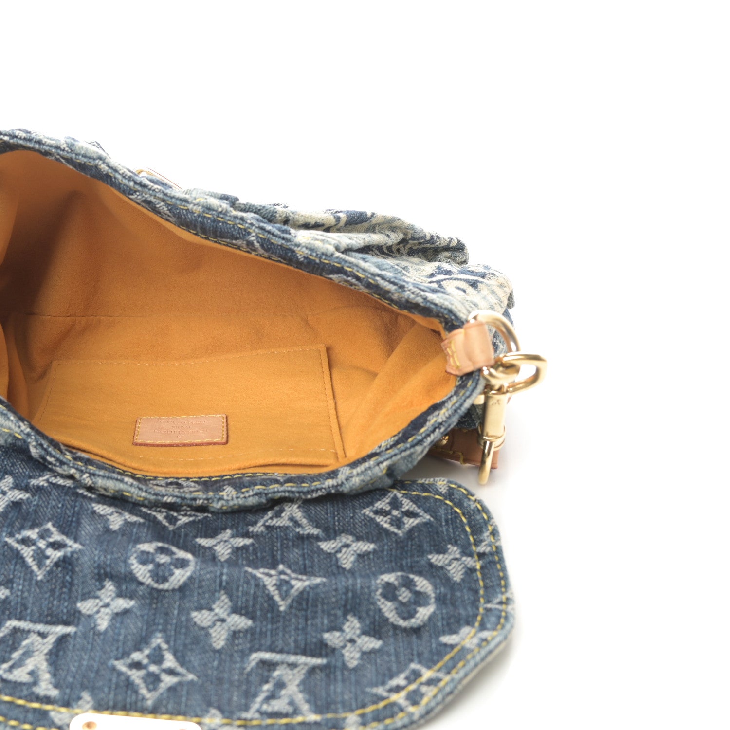Louis Vuitton Monogram Denim Mini Pleaty Blue 5 of 11