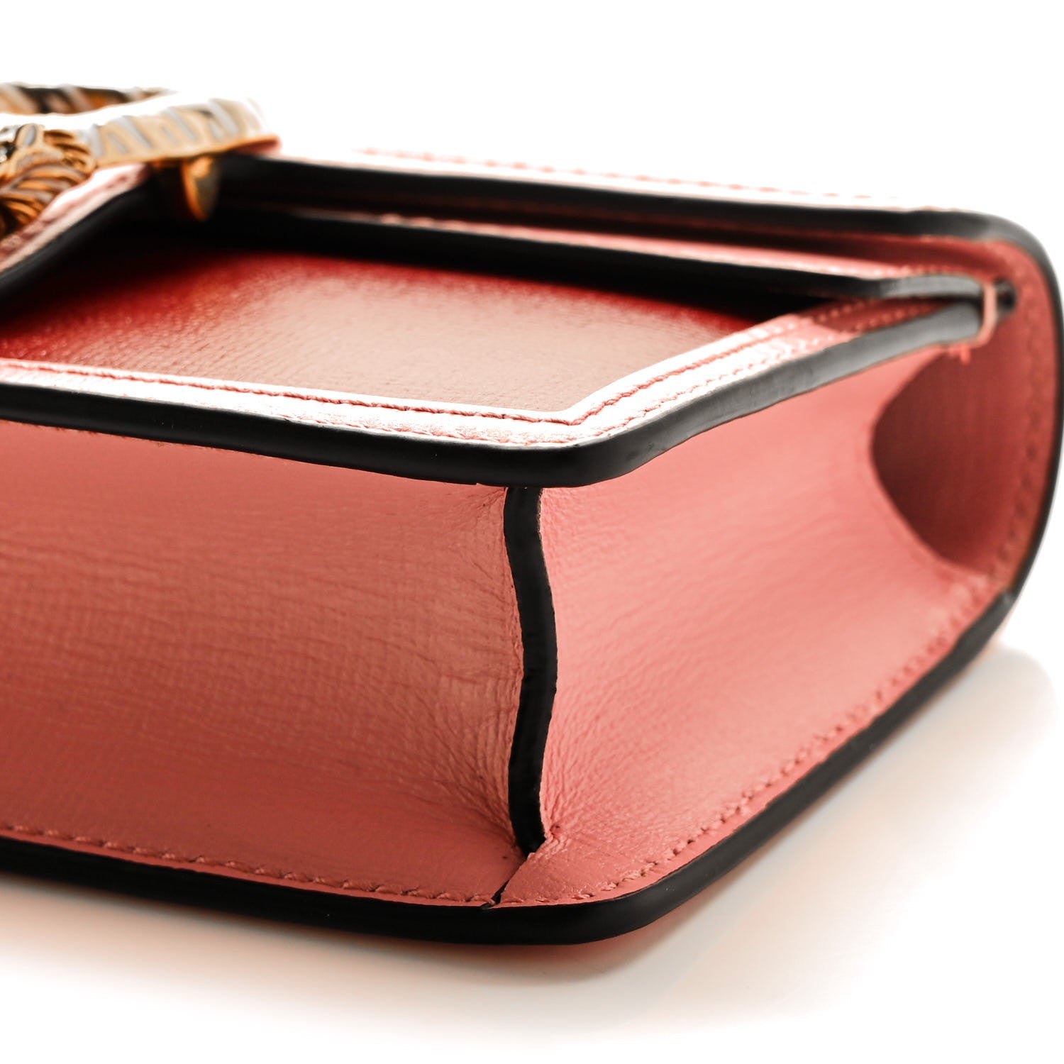 Gucci Azalea Calfskin Enamel Super Mini Dionysus Shoulder Bag New Cherry Red Wild Rose Off White 8 of 9