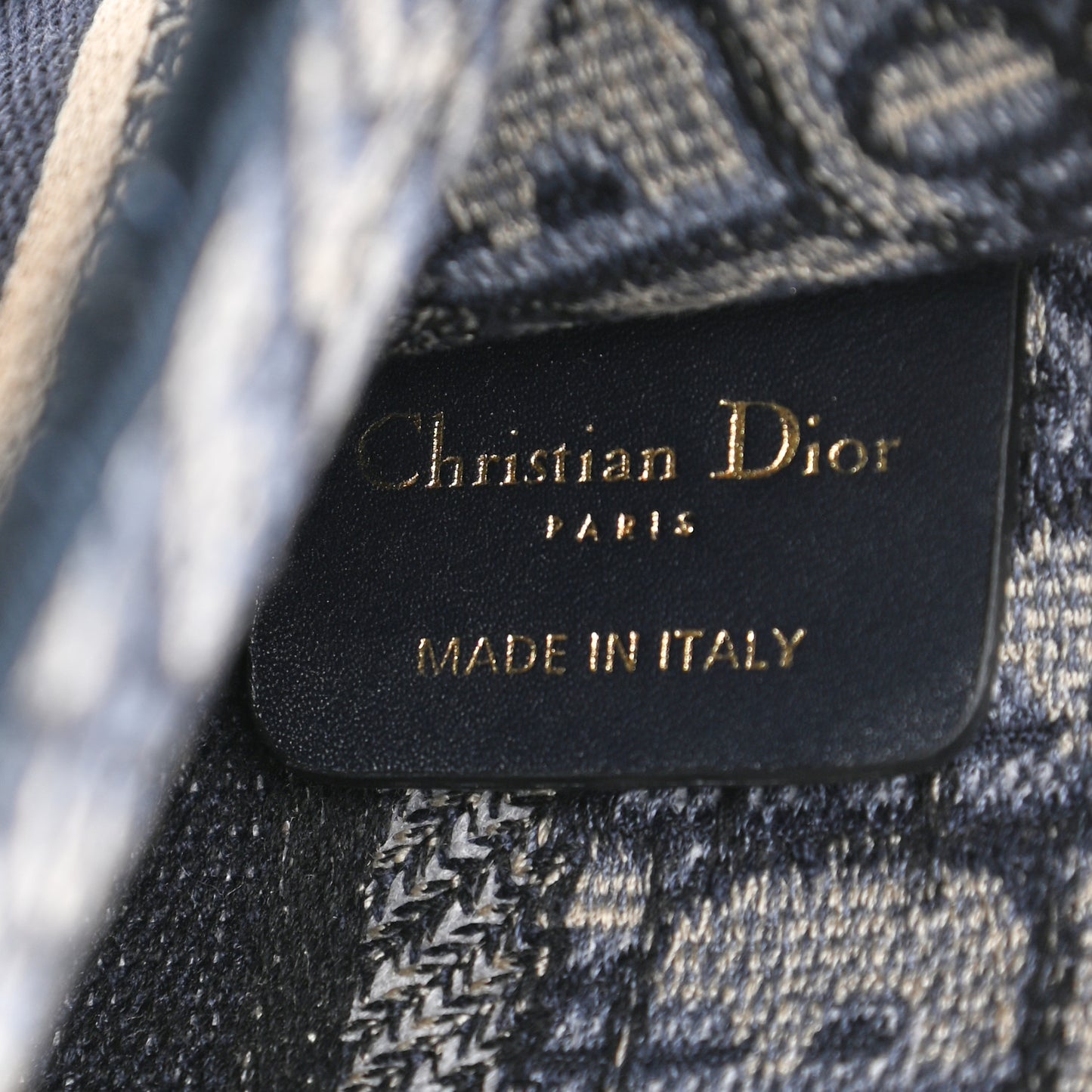 Oblique Mini Book Tote Blue Multicolor