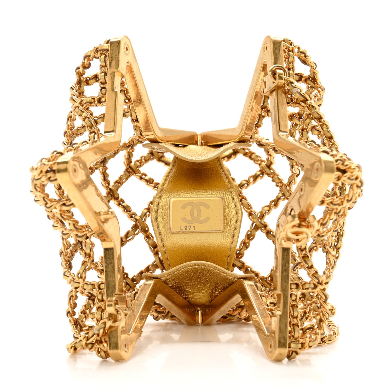 Chanel Metal CC Star Minaudiere Crossbody Gold 5 of 11
