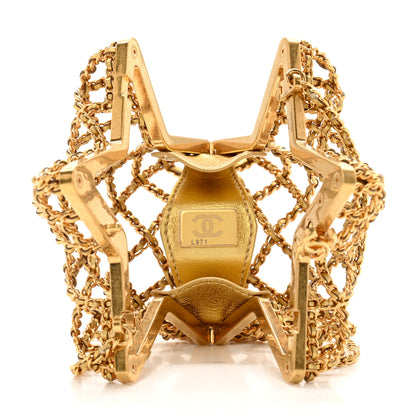 Chanel Metal CC Star Minaudiere Crossbody Gold 5 of 11