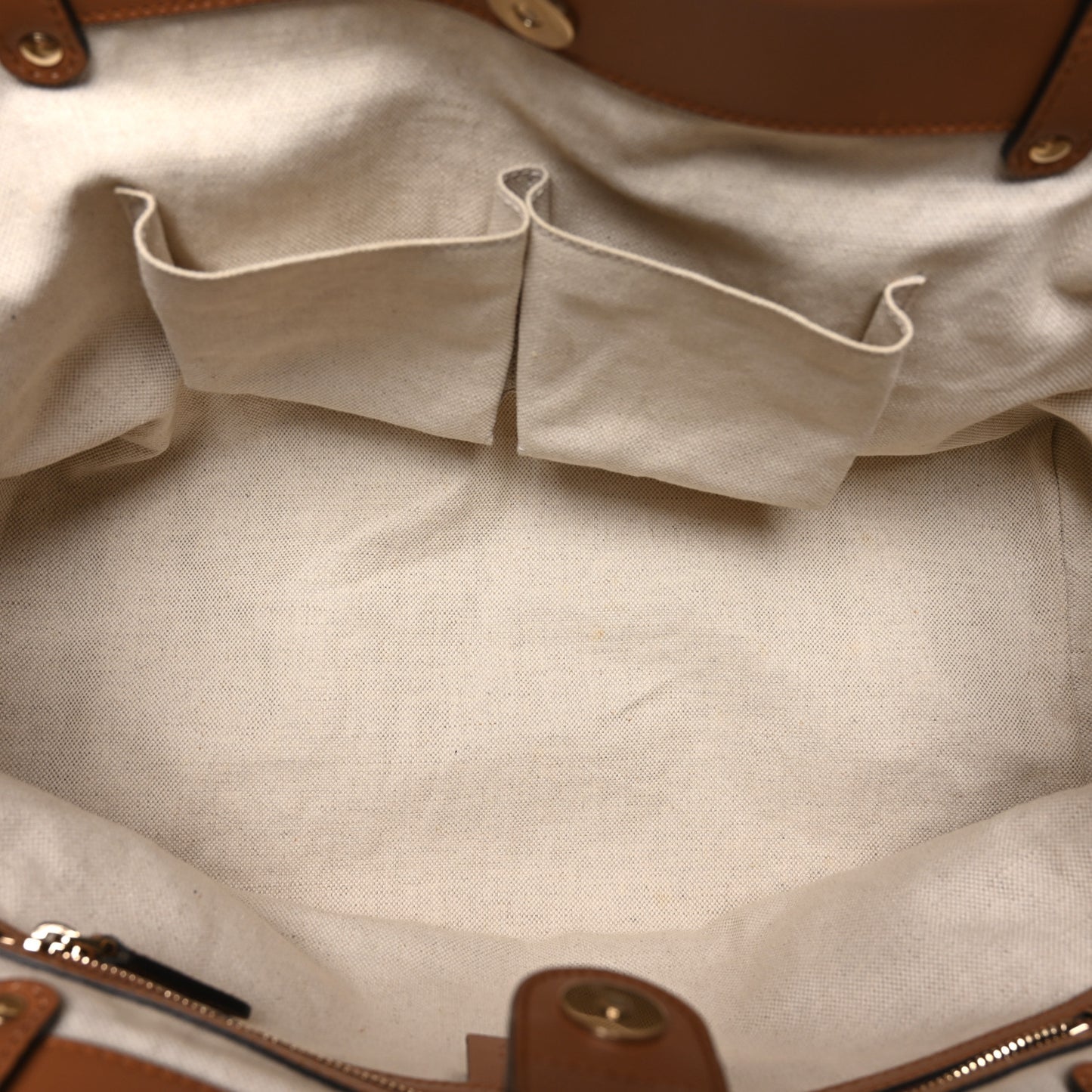 Denim Calfskin Tote Brown