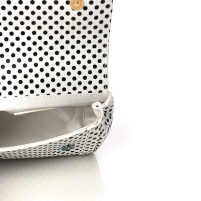 Dolce & Gabbana Vitello Polka Dot Childrens Satchel White Black 5 of 9
