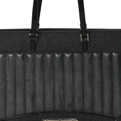 Christian Dior Calfskin Patent Trailer Trash Cadillac Tote Black 8 of 10