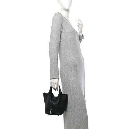 Hermes Taurillon Clemence Picotin Lock 18 PM Black 2 of 11