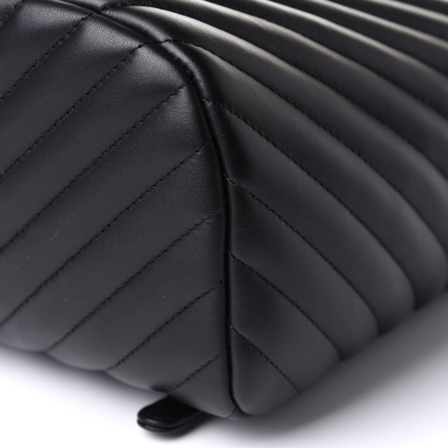 Chanel Calfskin Chevron Quilted Small Urban Spirit Backpack Black 10 of 11
