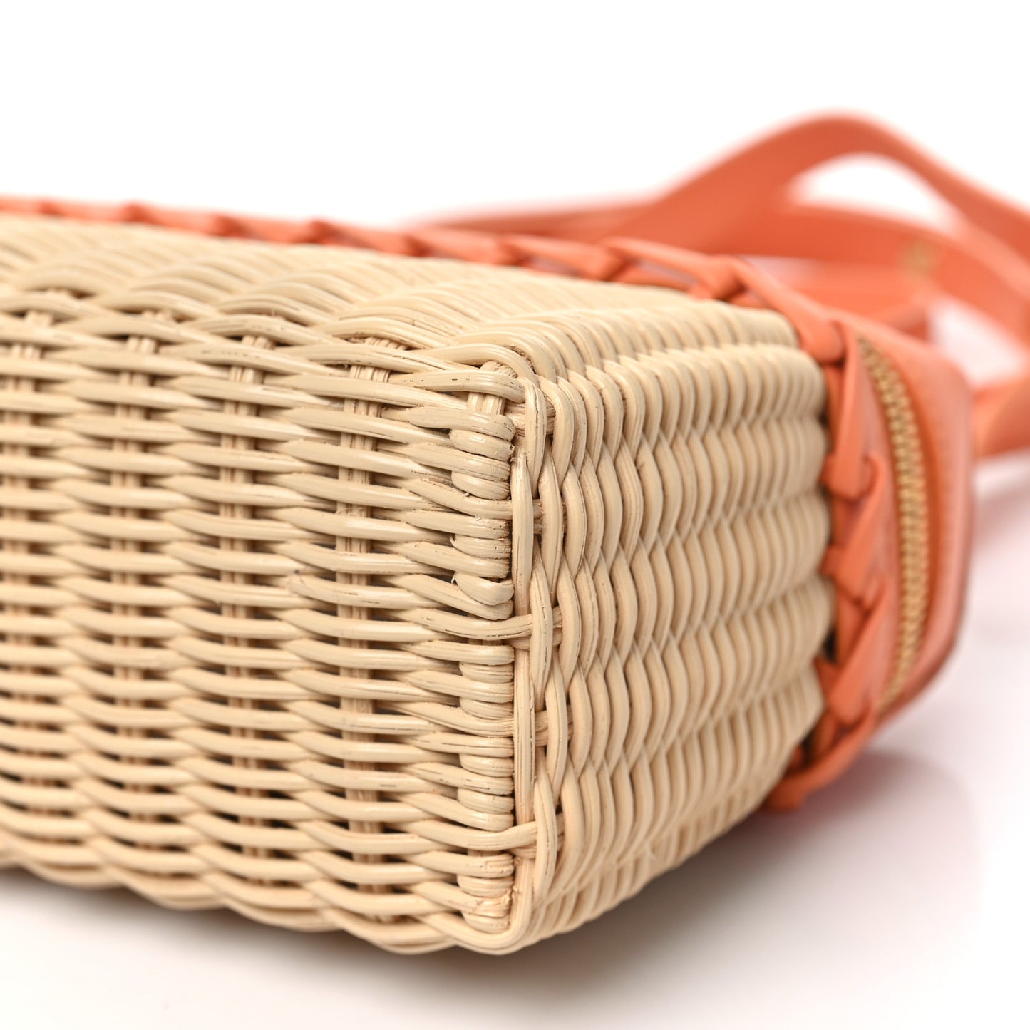 Wicker Calfskin L19 Extra Pocket Pouch Sun Kissed
