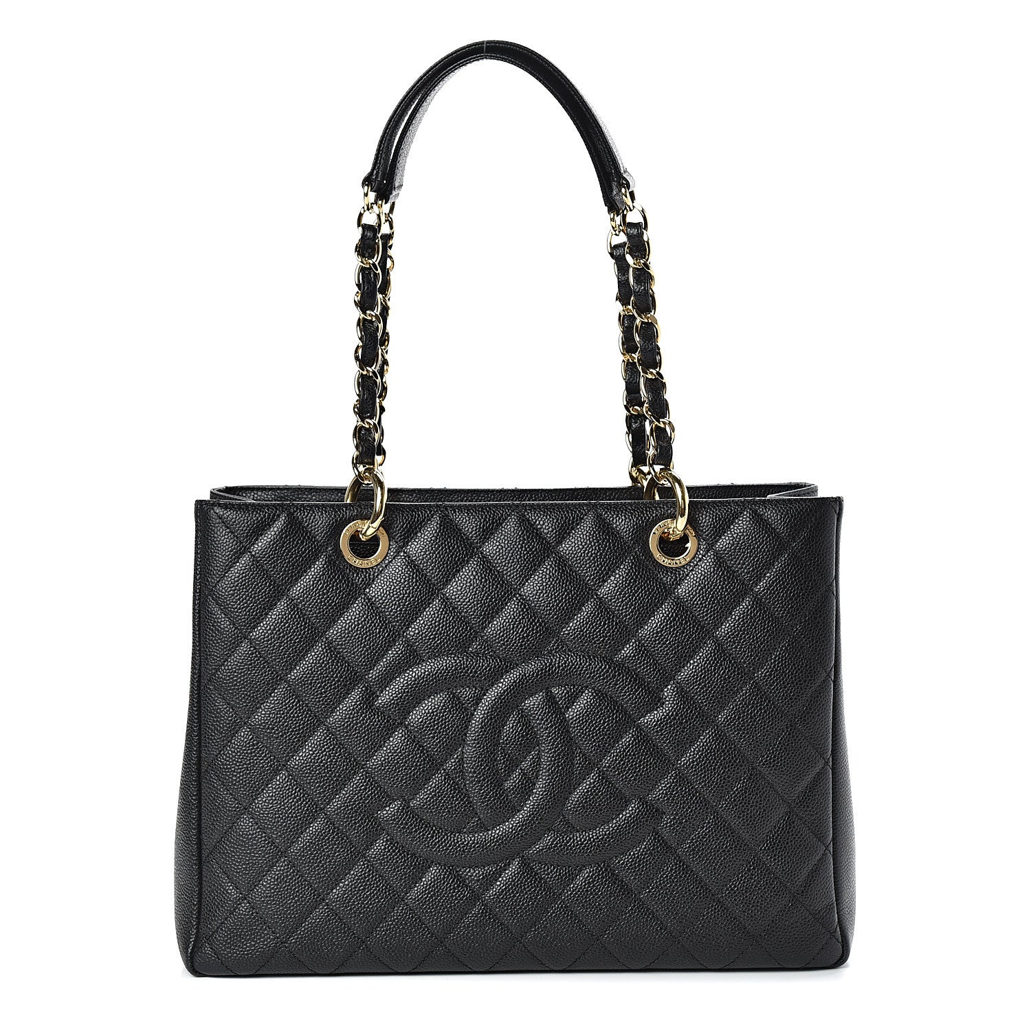 Chanel Caviar Quilted Grand Shopping Tote GST Black 1 of 10