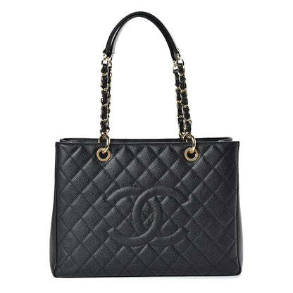 Chanel Caviar Quilted Grand Shopping Tote GST Black 1 of 10