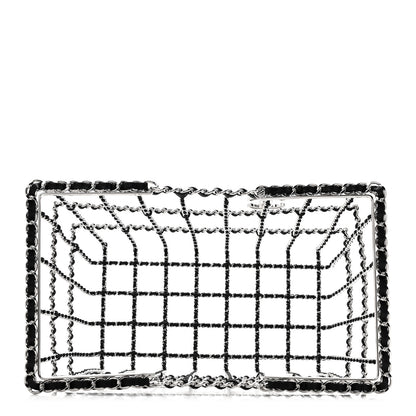 Chanel Brass Calfskin Medium Grocery By Chanel Shopping Basket Silver 5 of 8