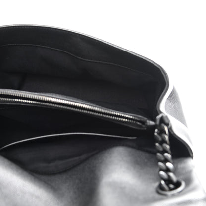 Saint Laurent Grain De Poudre Medium West Hollywood Monogram Fold-Over Black 5 of 11