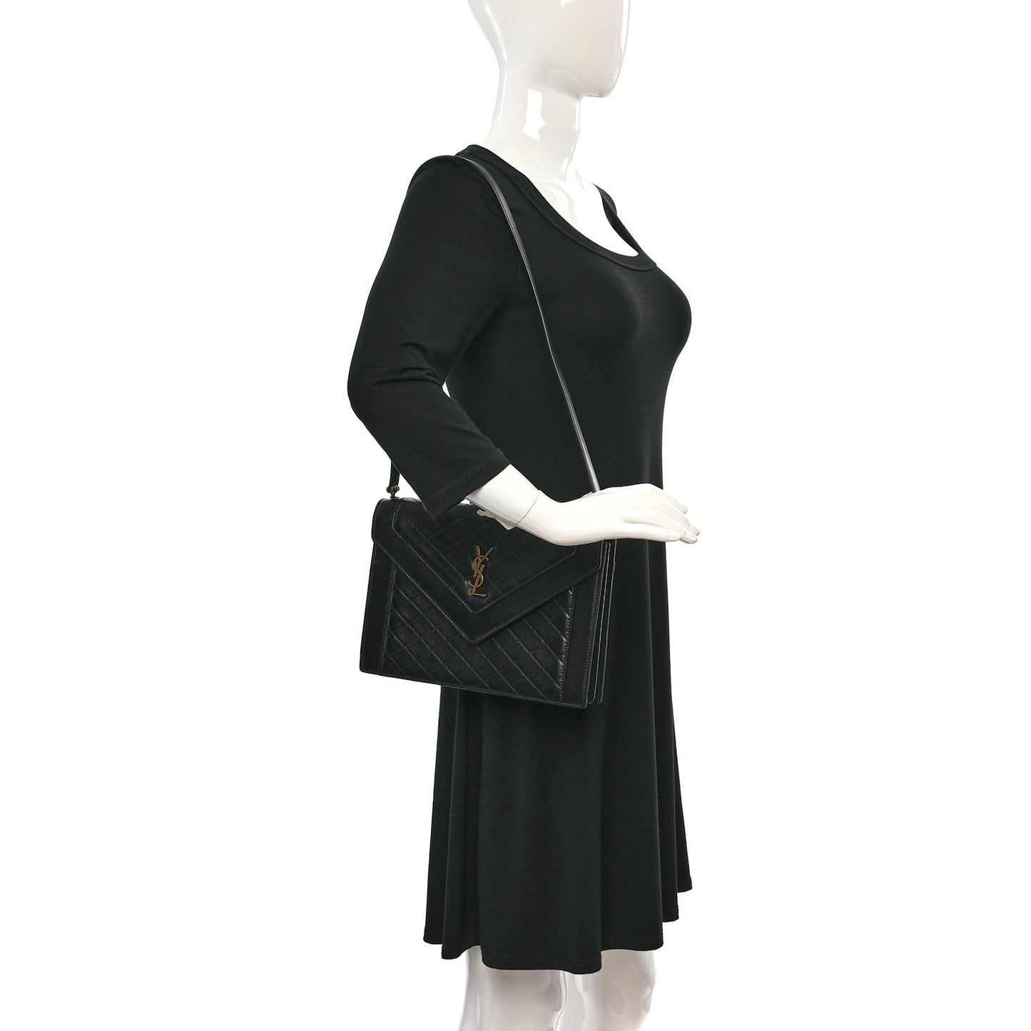 Lambskin Quilted Mini Gaby Satchel Black