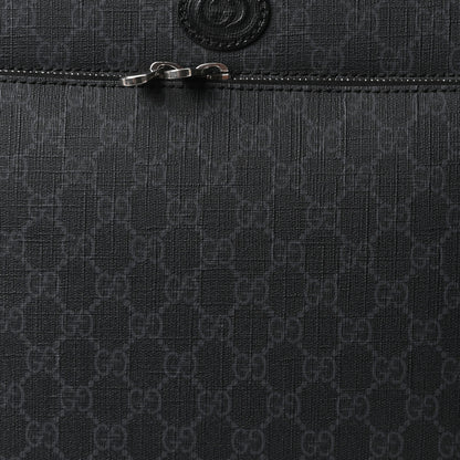 Gucci GG Supreme Monogram Azalea Calfskin Retro Interlocking G Small Savoy Cabin Trolley Black 7 of 9