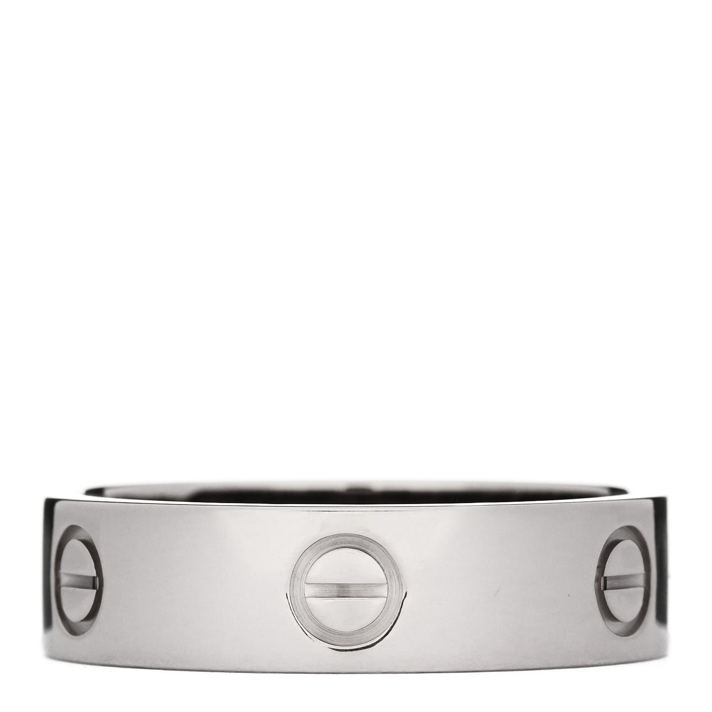 18K White Gold 5.5mm LOVE Ring 63 10.5