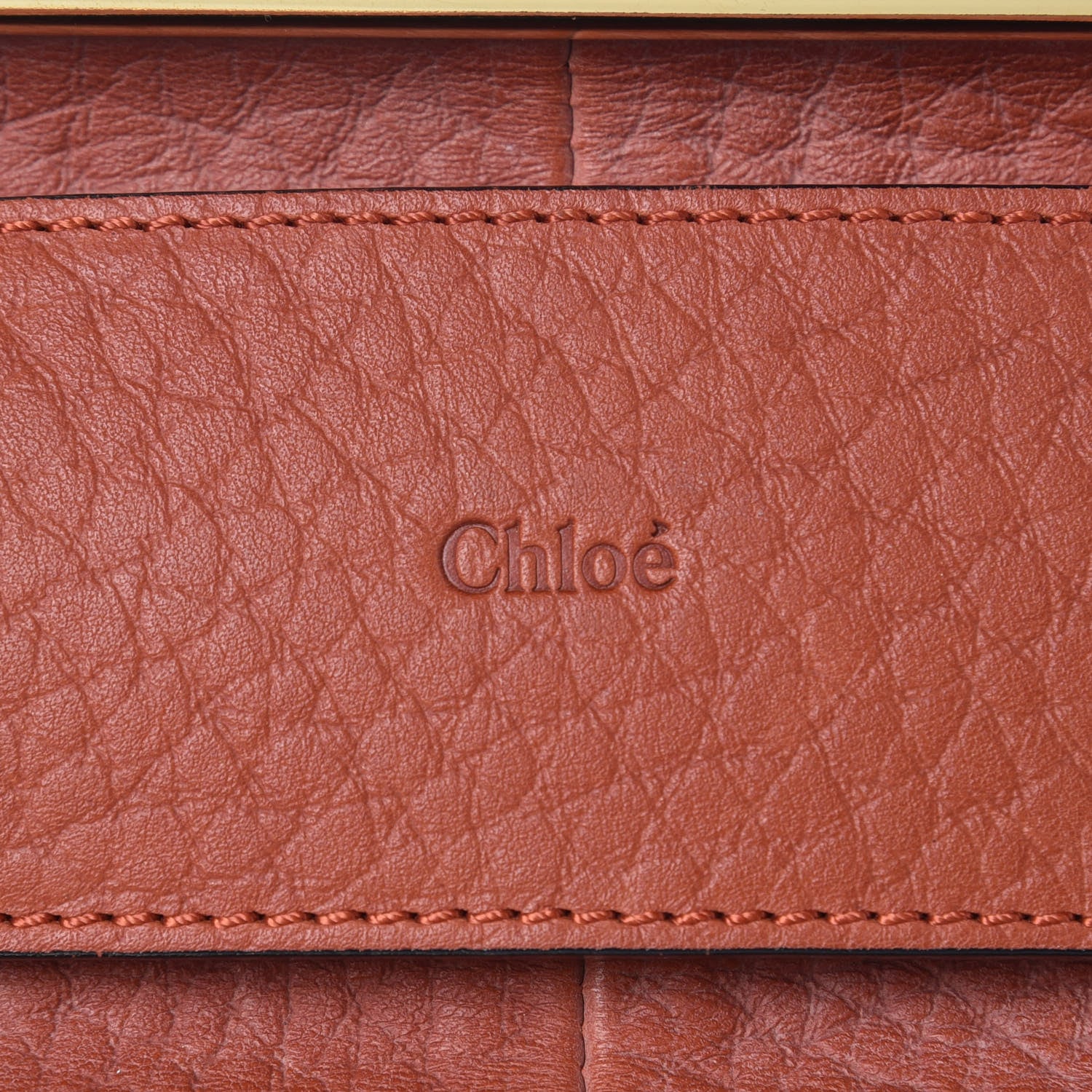 Chloe Patent Calfskin Small Sally Flap Bag Copper Red 9 of 9
