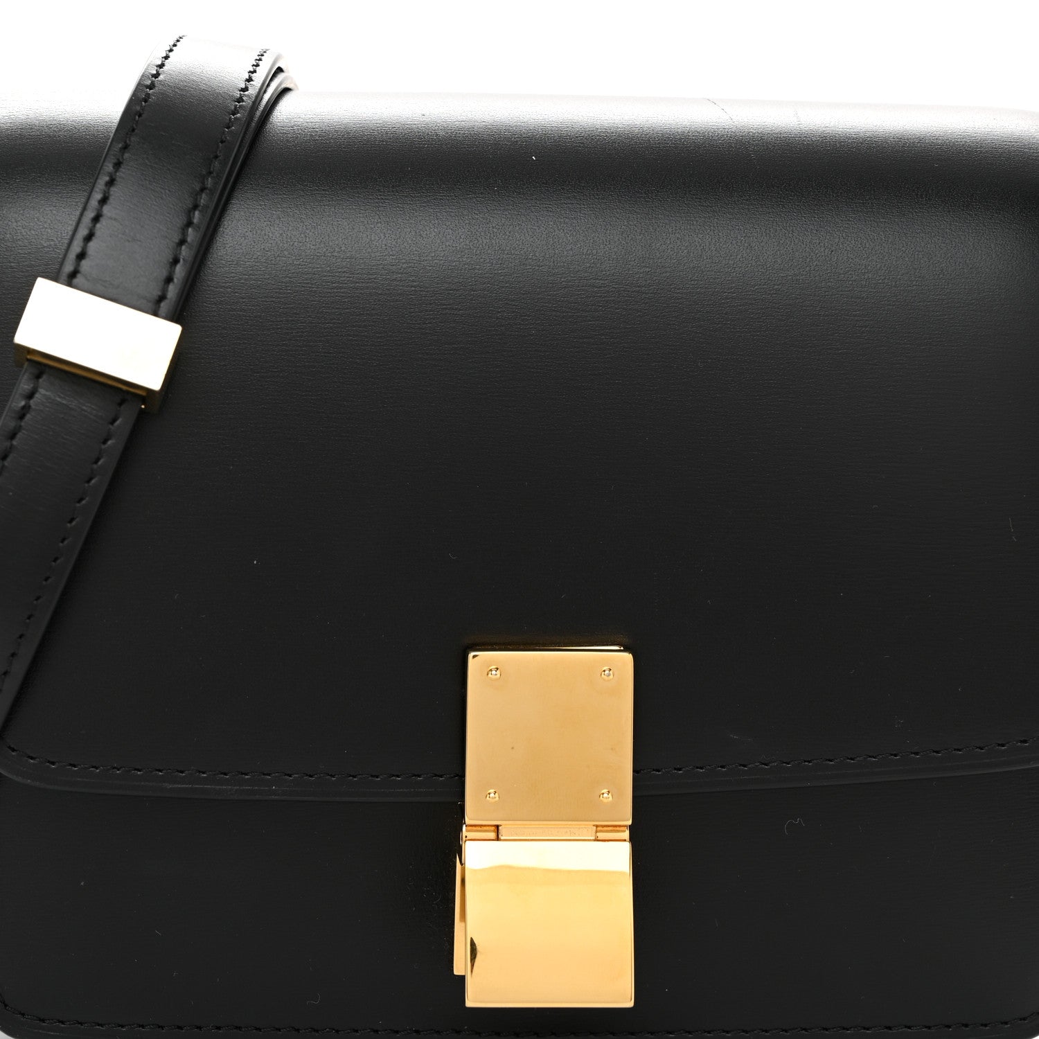 Celine Box Calfskin Small Classic Box Flap Bag Black 7 of 10