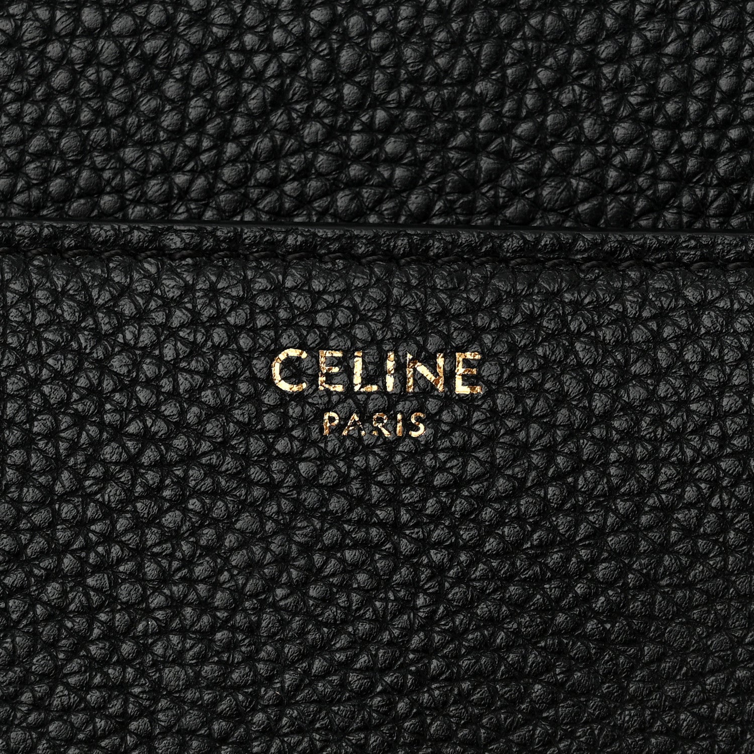 Celine Grained Calfskin Classique 16 Top Handle Bag Black 6 of 14