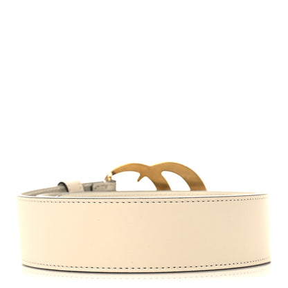 Gucci Calfskin Double G 40mm Belt 80 32 Mystic White 2 of 5