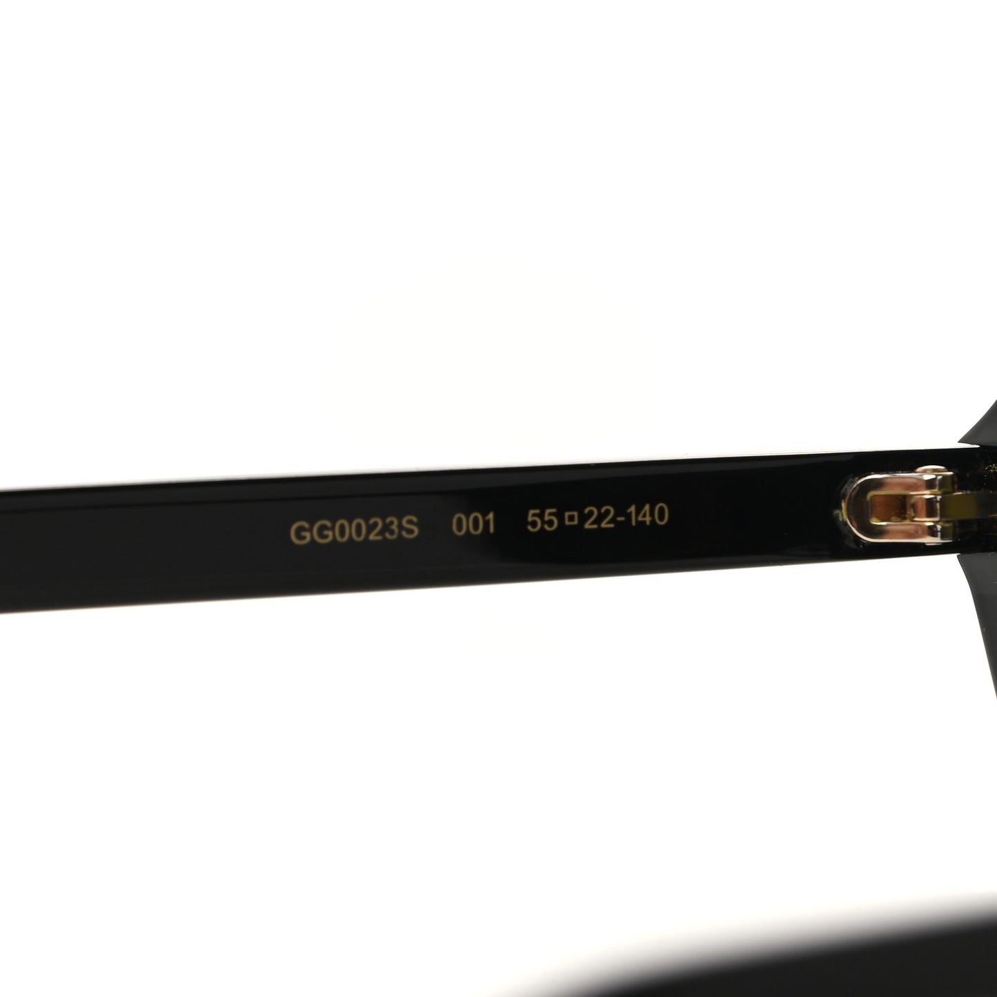 Acetate Round Sunglasses GG0023S Black