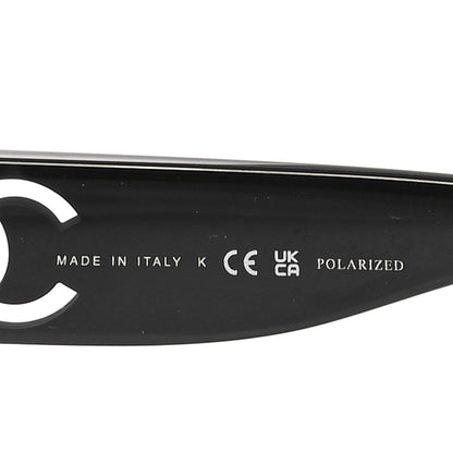 Chanel Acetate Nyon Oval CC Sunglasses 5528-A Black 5 of 7