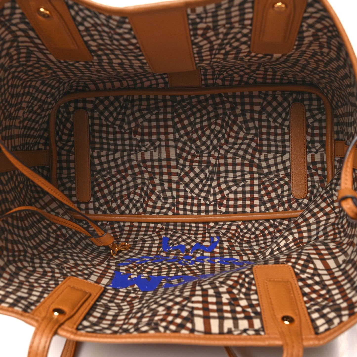Visetos Medium Liz Reversible Shopper Tote Cognac