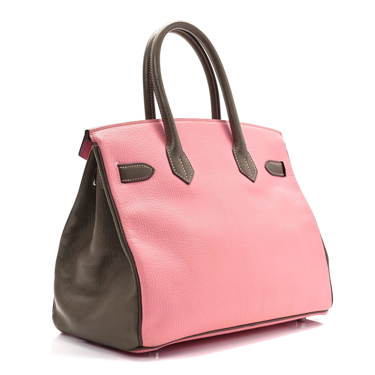 Chevre Mysore Horseshoe Birkin 30 Rose Confetti Etoupe