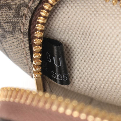 Gucci GG Supreme Monogram Textured Calfskin Retro Interlocking G Belt Bag Beige Ebony Brown Sugar 10 of 14