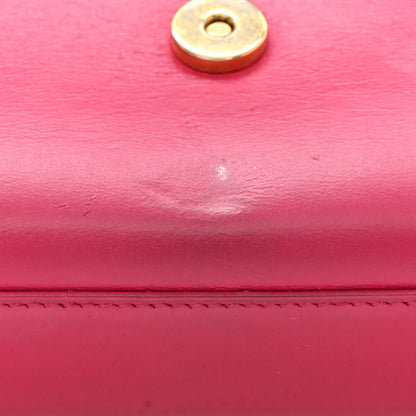 Saint Laurent Smooth Calfskin Classic Monogram Kate Tassel Chain Wallet Pink 11 of 12