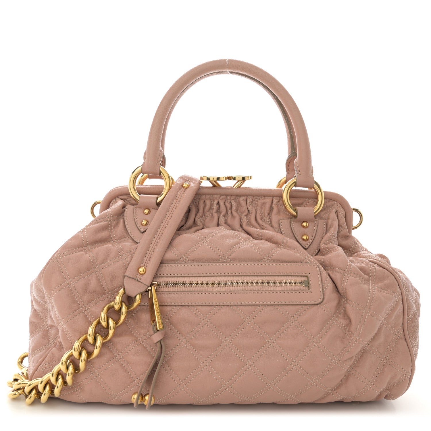Marc Jacobs Calfskin Quilted Stam Blush 1 of 16