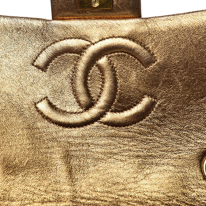 Chanel Metallic Lambskin Quilted Mini Square Flap Gold 11 of 19