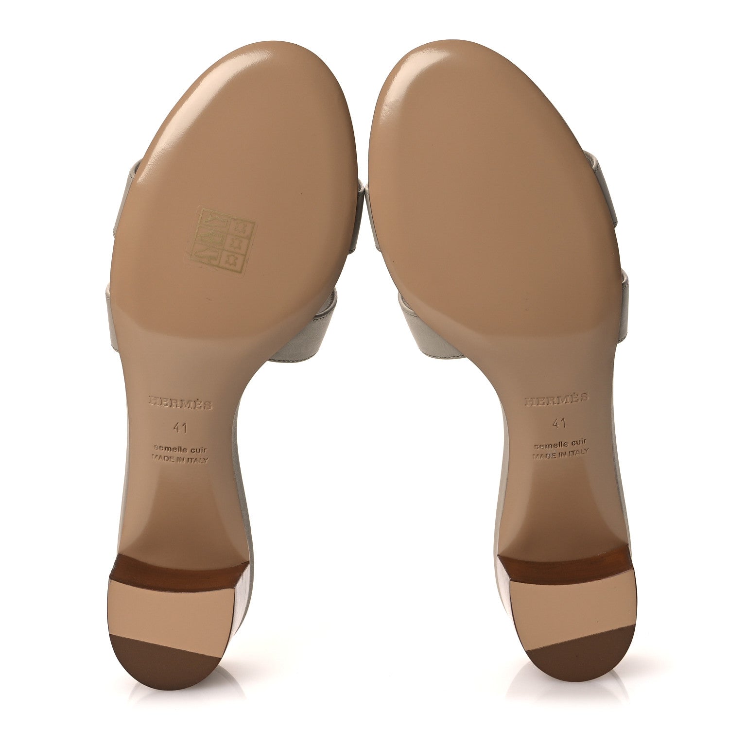 Hermes Calfskin Oasis Sandals 41 Beige Nude 7 of 11