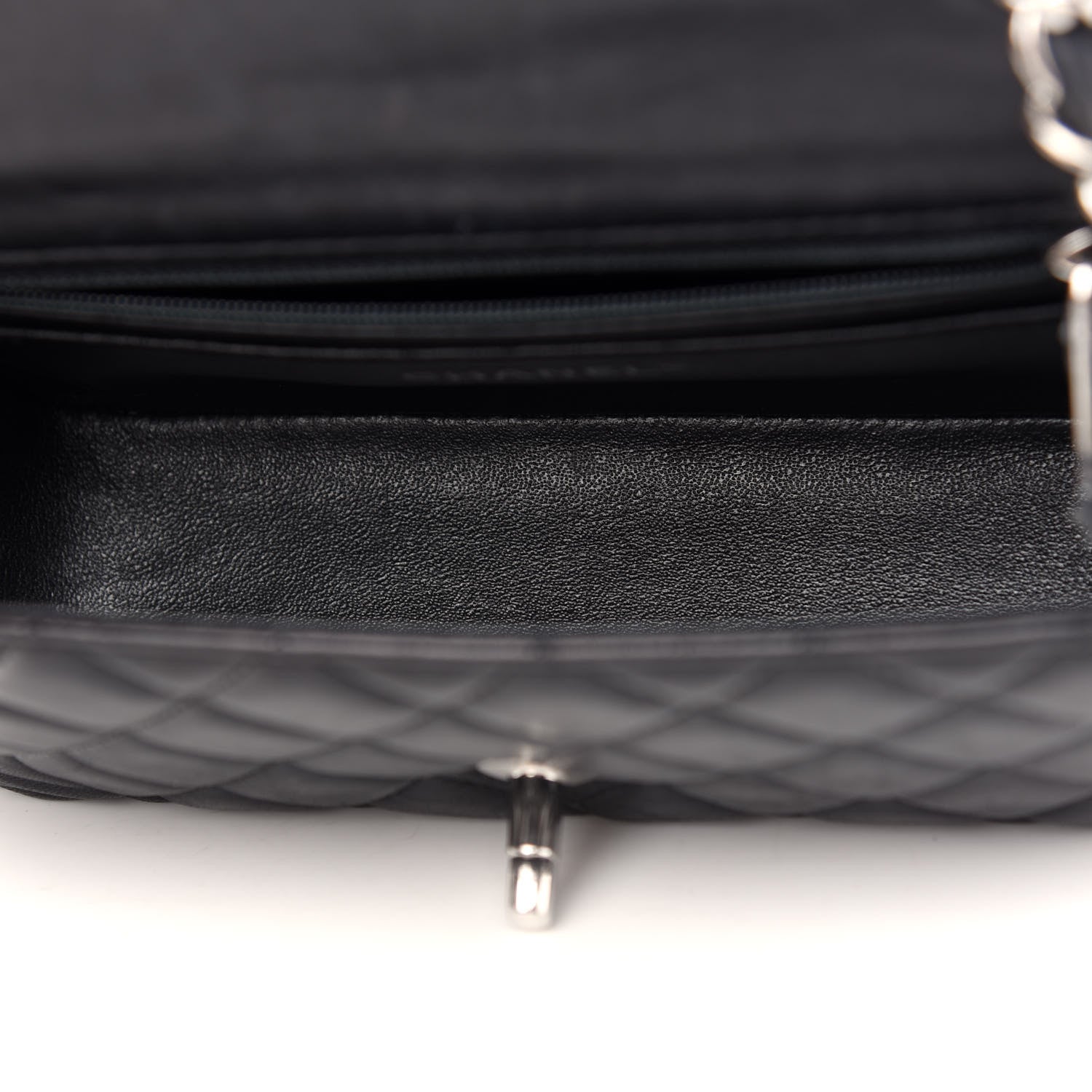 Chanel Lambskin Quilted Mini Rectangular Flap Black 5 of 10