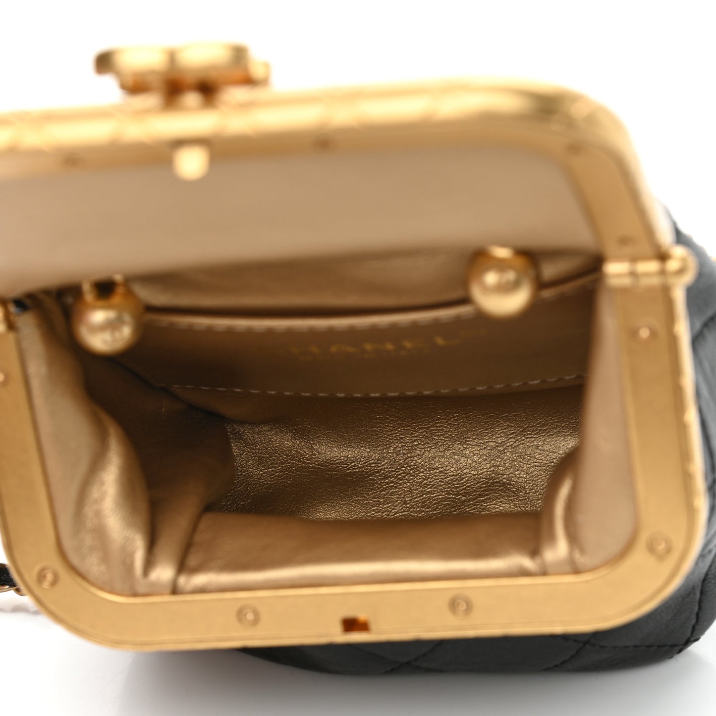 Lambskin Quilted Small My Crush Bag Black