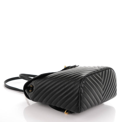 Chanel Calfskin Chevron Quilted Large Urban Spirit Backpack Black 4 of 7