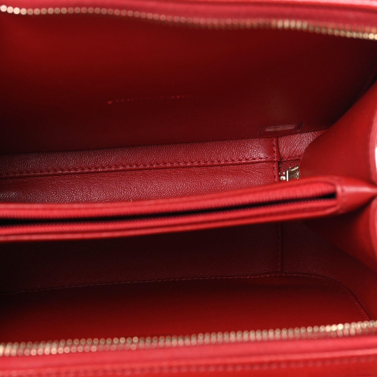 Chanel Caviar Quilted Medium CC Filigree Vanity Case Dark Red 5 of 11