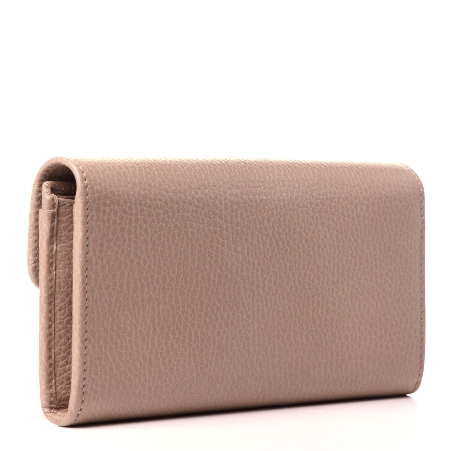 Gucci Dollar Calfskin Interlocking G Continental Wallet Camelia 3 of 9