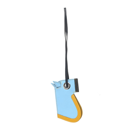 Hermes Epsom Camail Key Holder Bleu Celeste Jaune Ambre Bleu Indigo 1 of 3