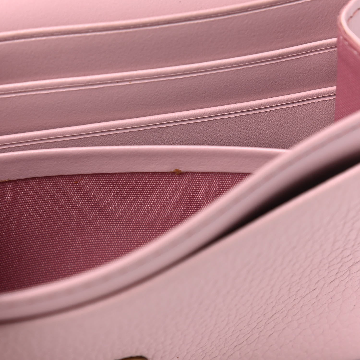 MCM Grained Calfskin Wristlet Wallet Pink 5 of 5