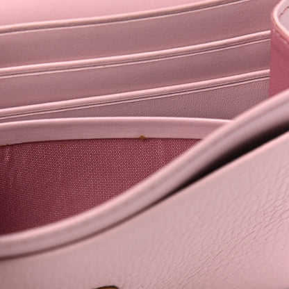 MCM Grained Calfskin Wristlet Wallet Pink 5 of 5