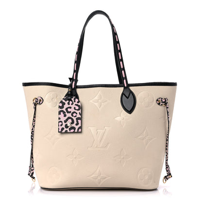Louis Vuitton Empreinte Monogram Giant Wild At Heart Neverfull MM Creme 3 of 15