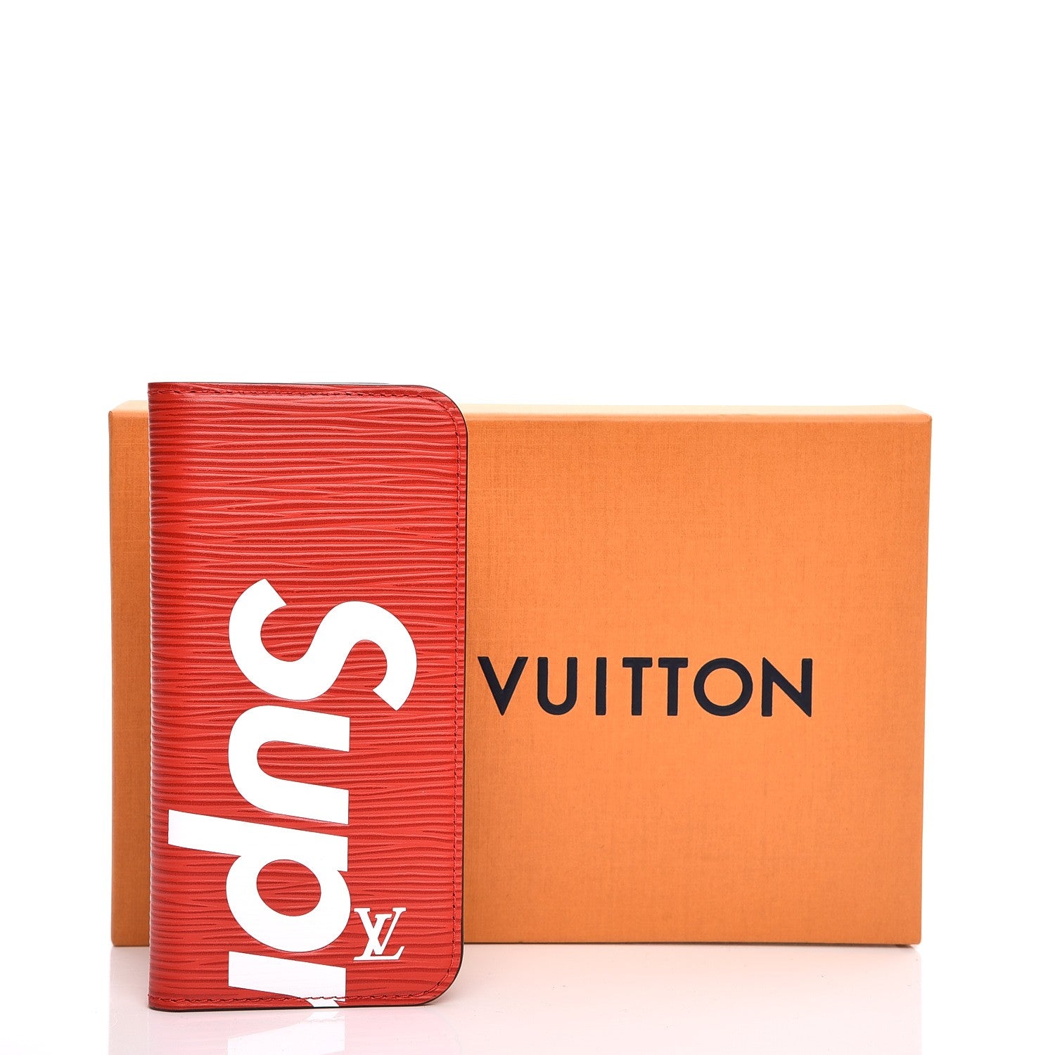Louis Vuitton X SUPREME Epi iPhone 7 Plus Folio Case Red 7 of 7