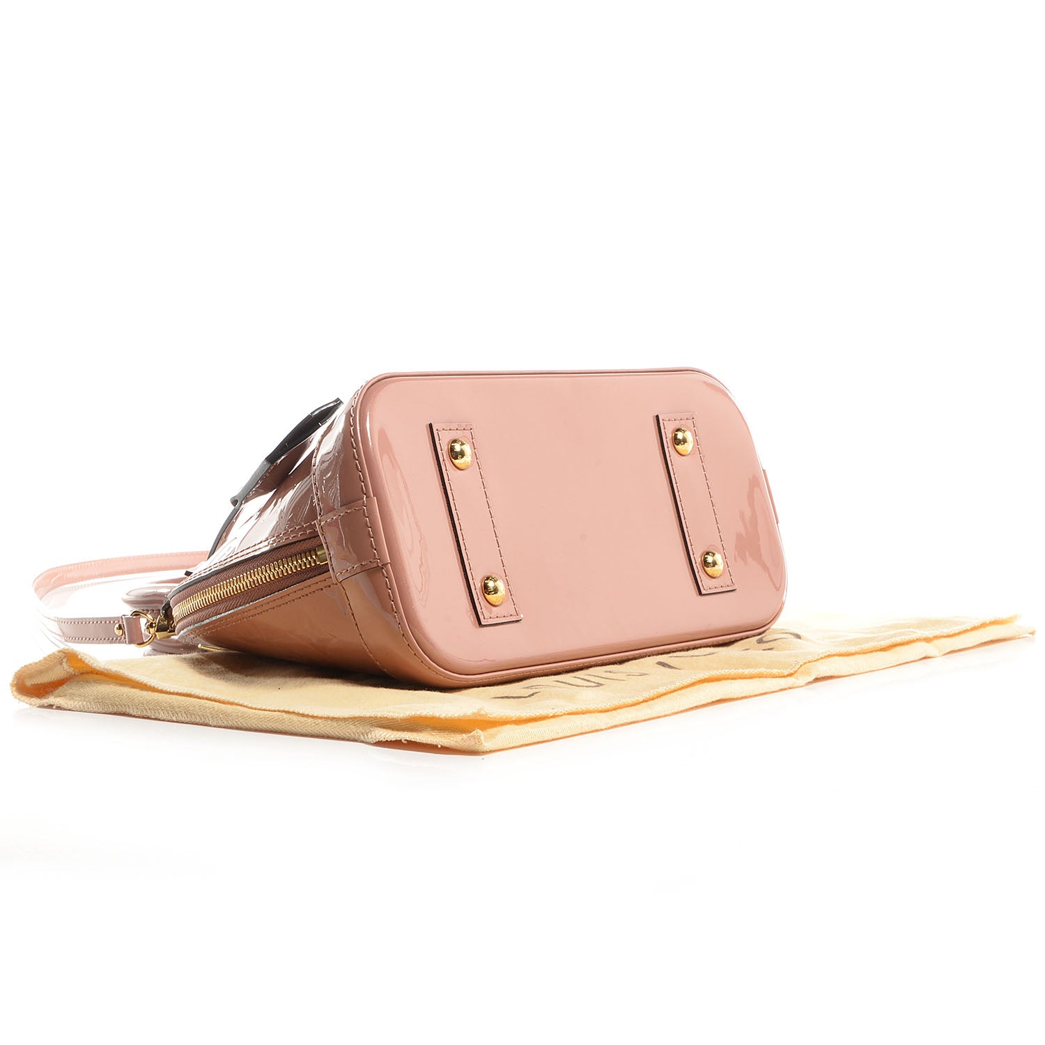 Louis Vuitton Vernis Alma BB Rose Velours 4 of 7