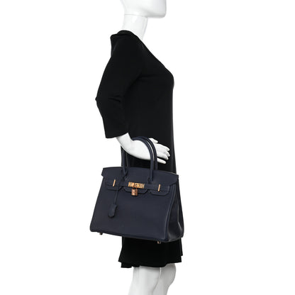 Hermes Togo Birkin 30 Bleu Nuit 2 of 12