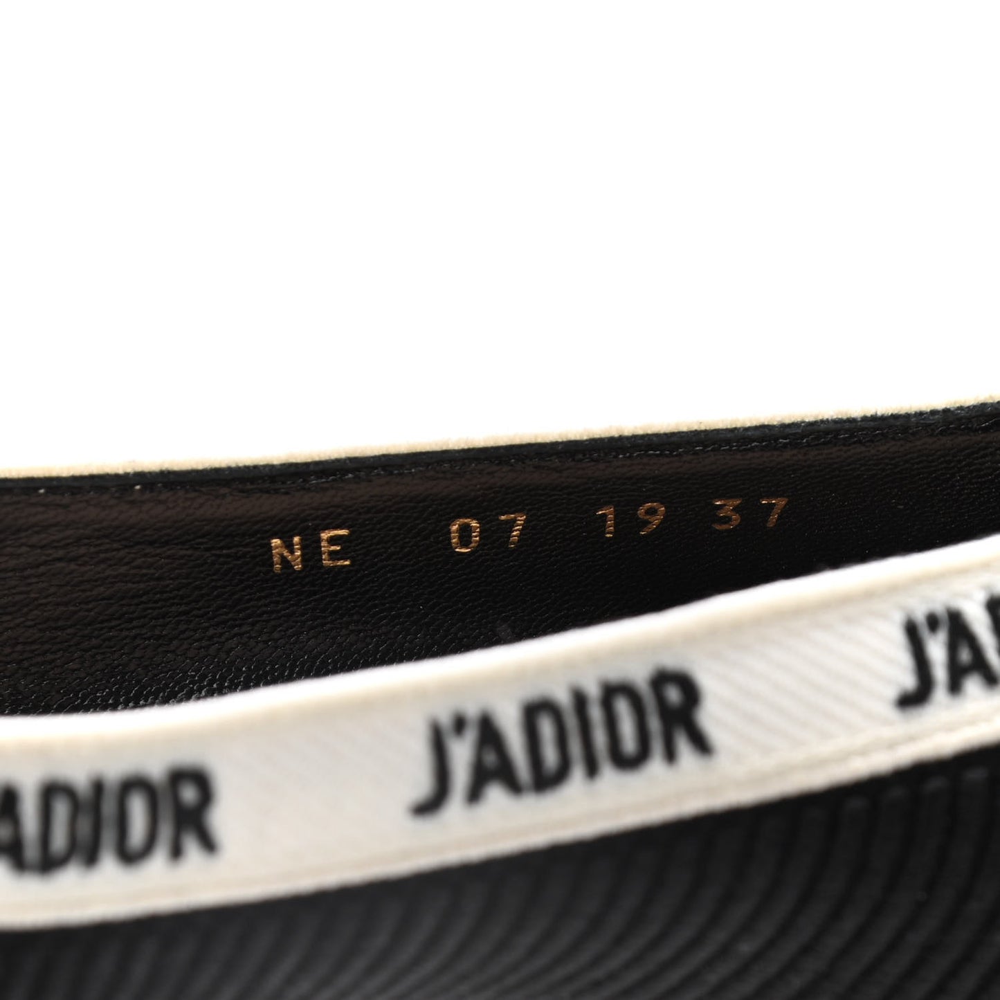 Technical Canvas Ribbon Embroidered J'Adior 100mm Pumps 37 Black