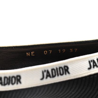 Christian Dior Technical Canvas Ribbon Embroidered J'Adior 100mm Pumps 37 Black 10 of 20
