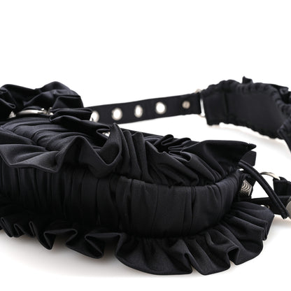 Balenciaga Ruffled Jersey Le Cagole Shoulder Bag XS Black 11 of 11