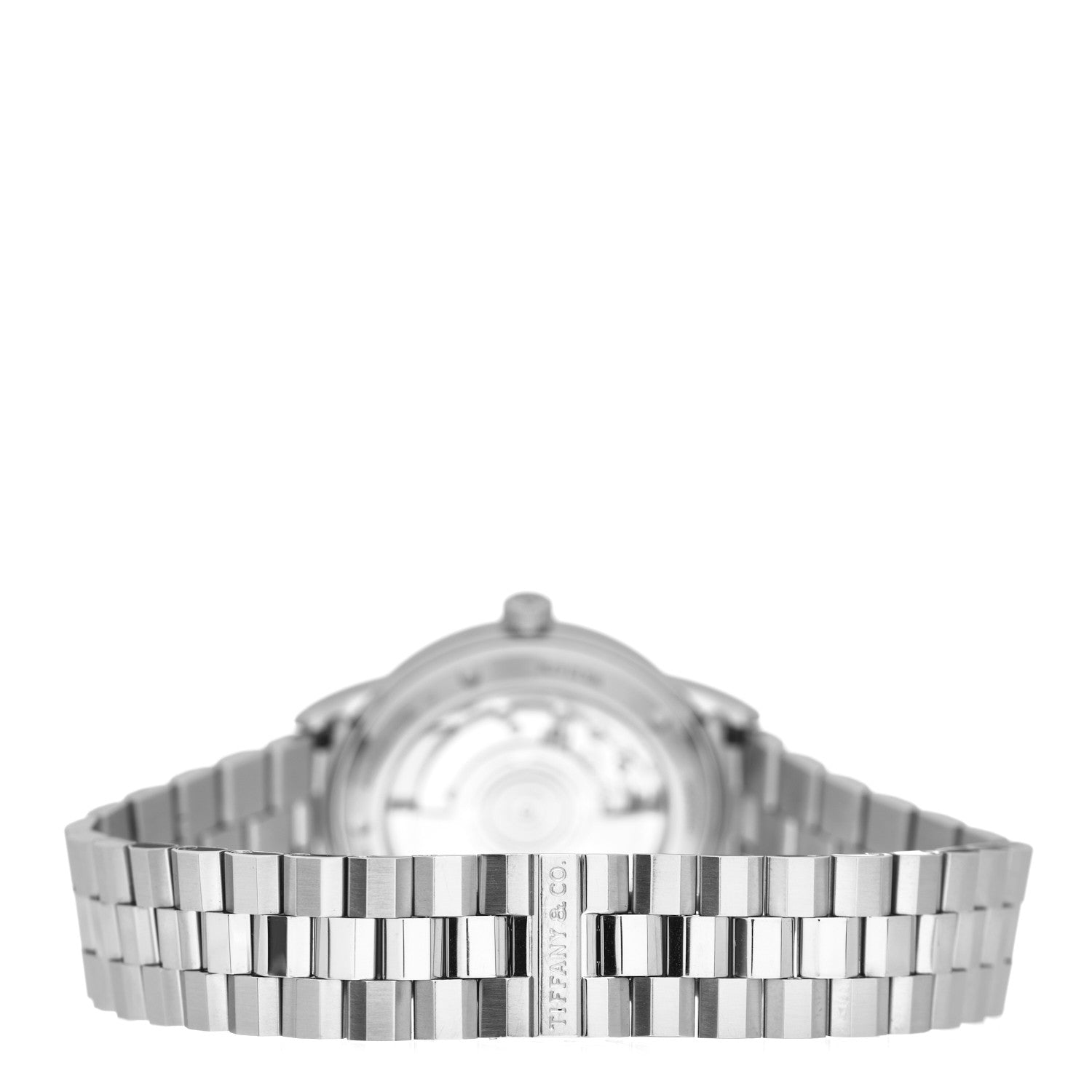 Tiffany Stainless Steel Diamond 34mm CT60 3-Hand Automatic Watch Ice Blue 3 of 5